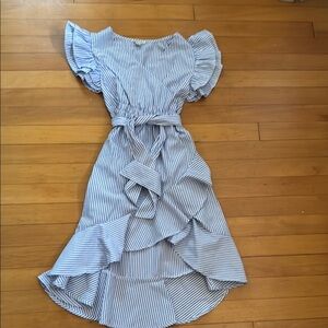 Habitual Navy and White Striped Dress